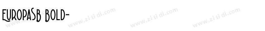 EuropaSB Bold字体转换